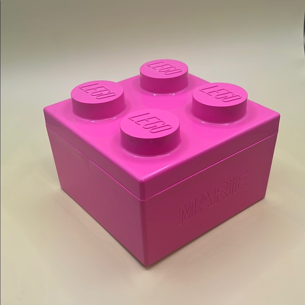 4 Stud LEGO Storage Cube Monogrammed
